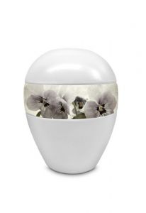 Porcelain keepsake urn 'Orchids'