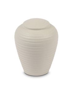 Ceramic Mini Urn for Ashes 'Art for Eternity' White