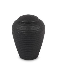 Ceramic Mini Urn for Ashes 'Art for Eternity' Black