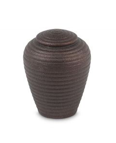 Ceramic Mini Urn for Ashes 'Art for Eternity' Copper