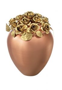 Brass funeral urn cremation ashes