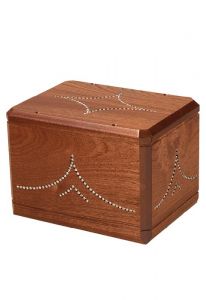 Wooden funeral urn