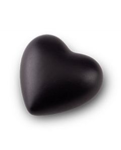 Mini urn 'Always in our hearts' satin black