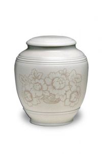 Keepsake urn porcelain 'Flowers'