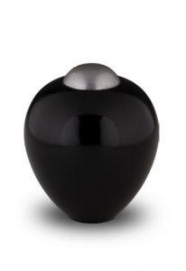 Keepsake urn for ashes 'Amore' | onyx black