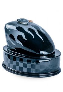 Handmade motorcycle gas tank urn for ashes 'Flame'