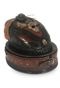 Handmade motorcycle gas tank urn for ashes 'Indian'