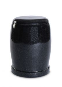 Nature stone funeral urn in different types of granite