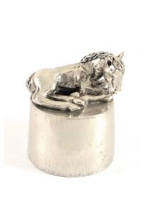 Horse urn silver tin