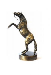 Horse urn bronzed