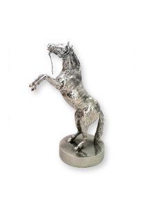 Horse urn silver tin