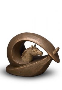 Horse cremation ashes urn
