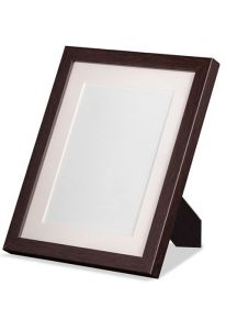 Wooden photo frame dark brown 25x20 cm