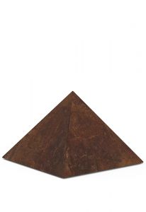 Bronze Pyramid cremation ashes urn
