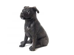 Staffordshire Bull Terrier cremation ash dog urn