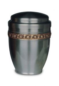 Cremation urn made from steel