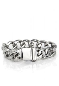 Calfskin ashes bracelet (925 sterling silver)