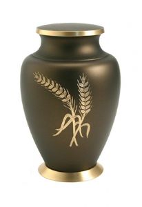 Brass funeral urn