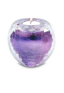 Crystal glass keepsake urn 'Drop'