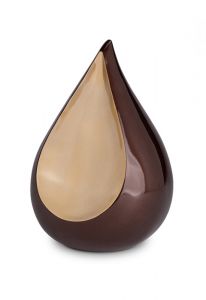 Brass teardrop urn