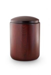 Wooden funeral urn