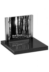 Cremation urn gravestone with laser engraving