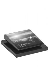 Cremation urn gravestone with laser engraving