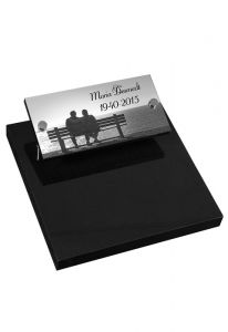Cremation urn gravestone with laser engraving