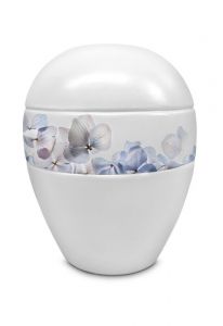 Porcelain urn for ashes 'Blue flowers'