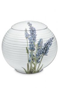 Funeral urn porcelain 'Lavender'