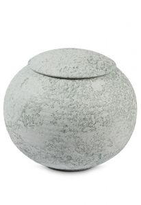 Porcelain Cremation Urn for Ashes 'Sfera' green