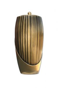 Brass funeral urn cremation ashes