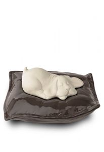 Pet cremation ashes urn 'Sleeping dog' 