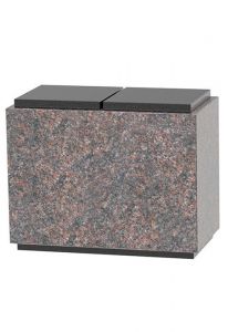 Granit double/companion funeral urn in different types of granite