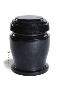 Nature stone funeral urn in different types of granite