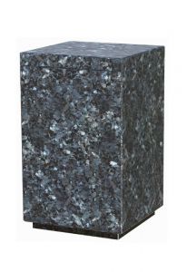 Nature stone cremation urn in different types of granite