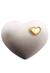 Urn for Ashes Heart made of natural lime wood | SALE