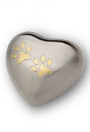 Pet cremation ashes urn heart