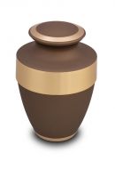 Brass funeral urn cremation ashes