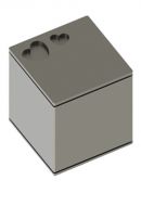 Stainless steel keepsake cube