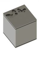 Stainless steel keepsake cube