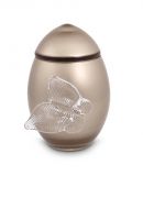 Bohemian Crystal glass keepsake urn