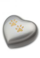 Pet cremation ashes urn heart